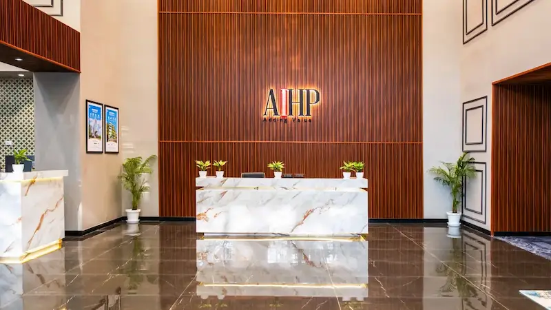 Premium office space for rent in Gurgaon - reception area